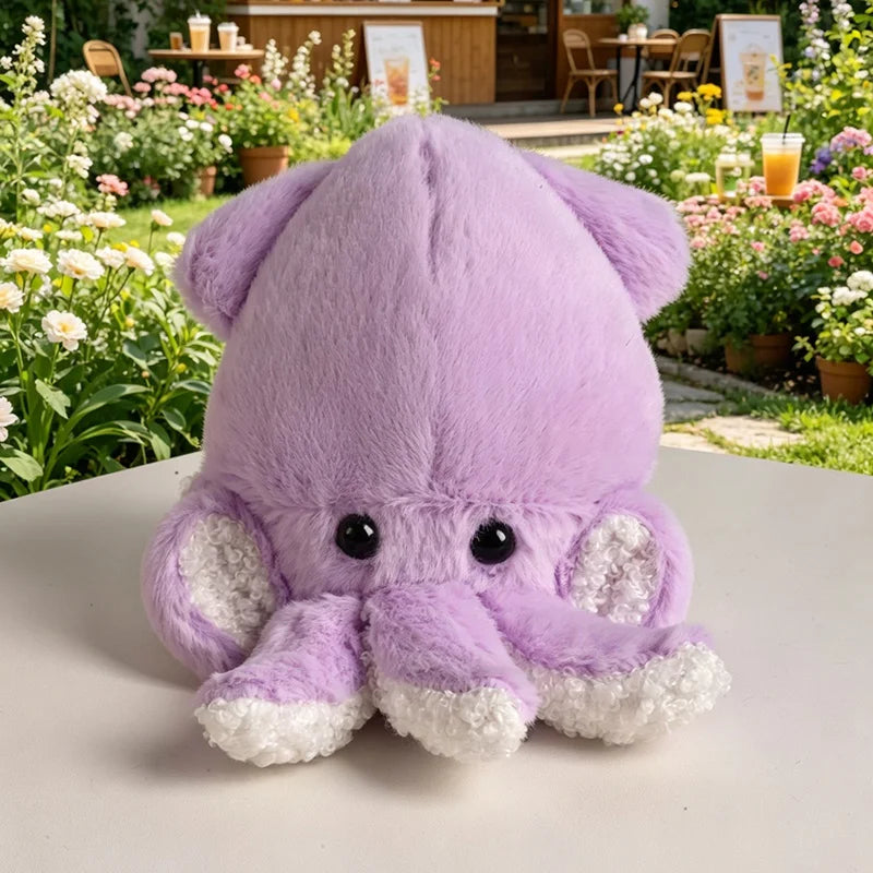 Mini Squid Plush Keychain | Kawaii Aquatic Bag Charm
