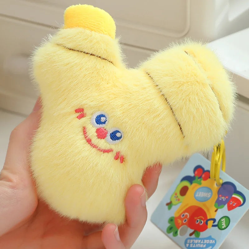 Simulation Fruits & Vegetables Plush Pendant Set | 18 Styles, 9 cm Each