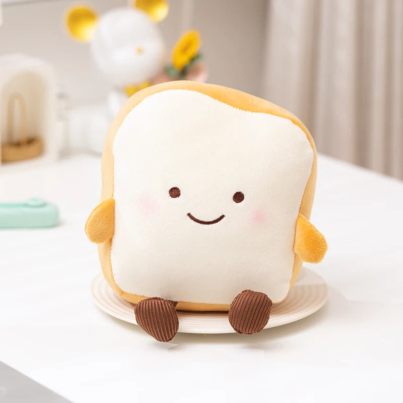 Breakfast Food Plush Doll Set – Kawaii Egg Toast & Bread Cartoon Toys