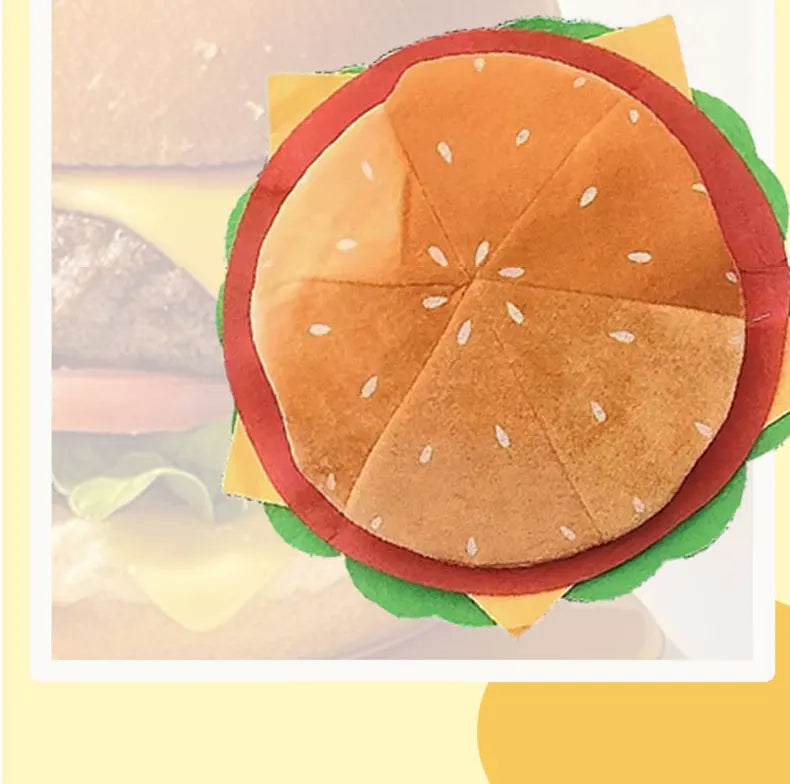 Fast Food Novelty Hat Set | Hamburger, Fries & Pizza Costume Caps