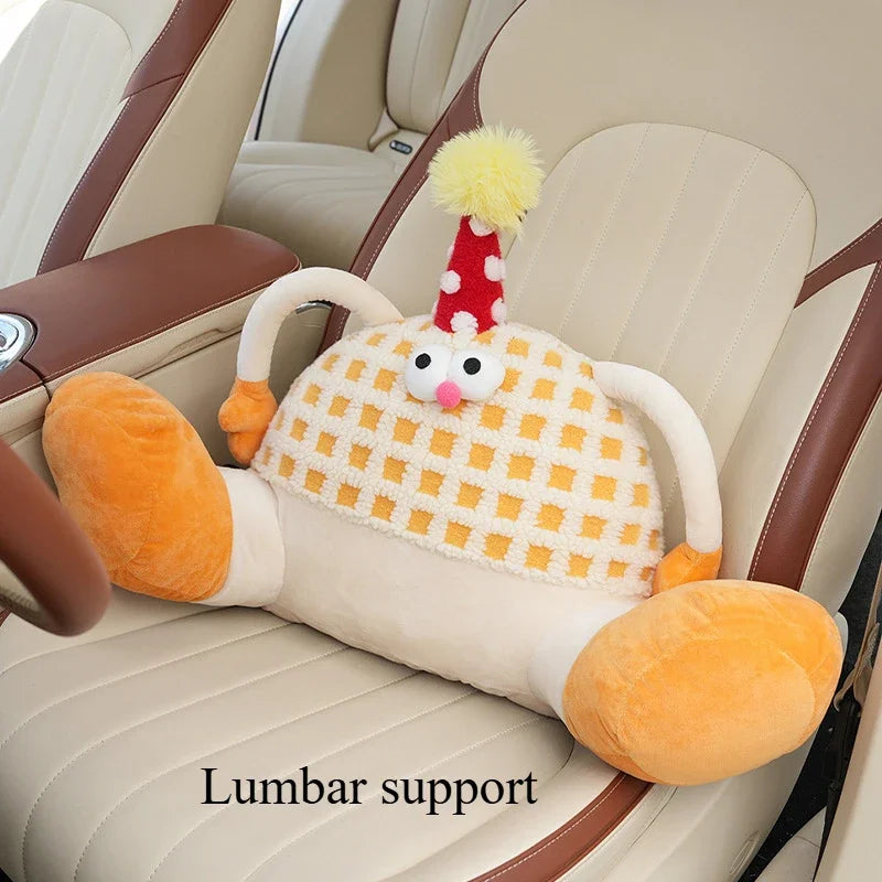 Cojín de Waffle de Cumpleaños de Peluche para Soporte de Cabeza/Lumbar, 14-20" | 35-50 centímetros