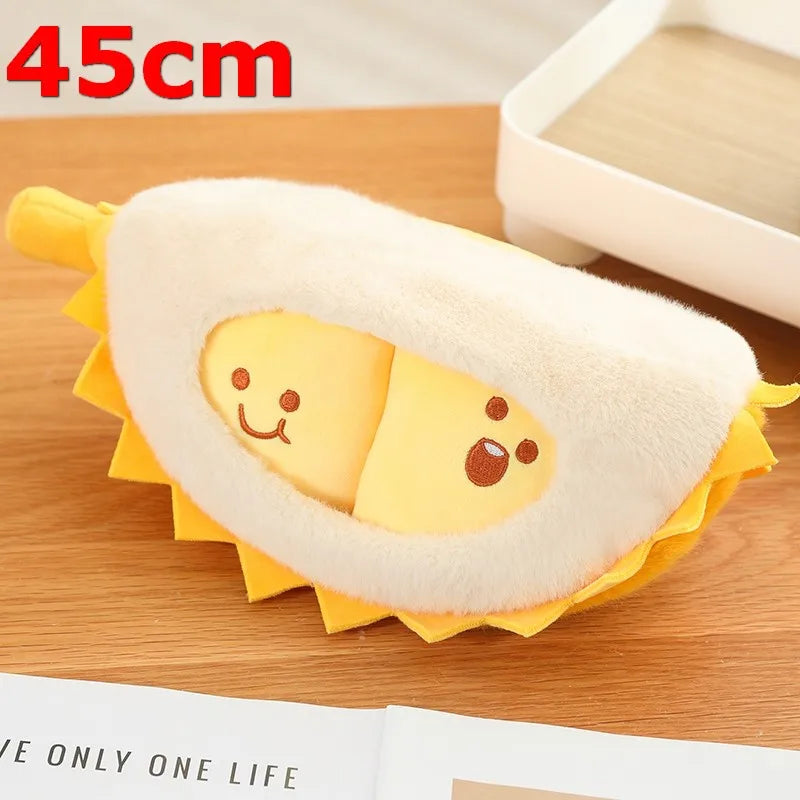 Tearable Durian Plushie | Detachable Stress-Relief Stuffed Fruit Toy