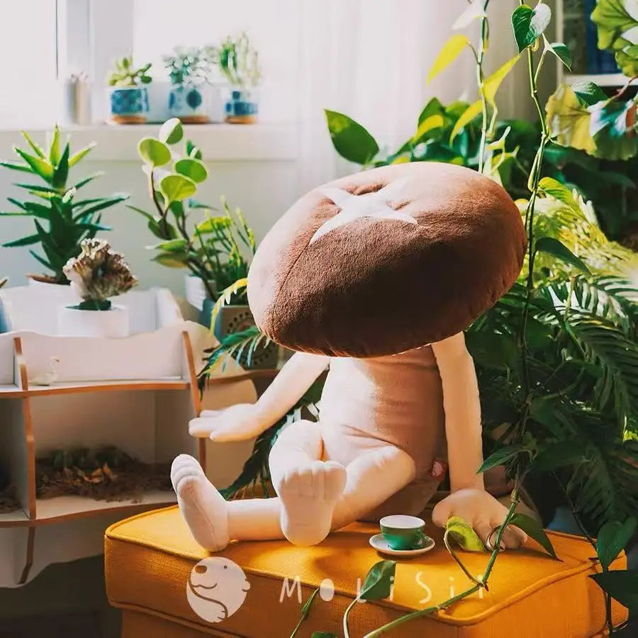 Funny Mushroom Plushie with Arms and Legs, 32" | 80 cm