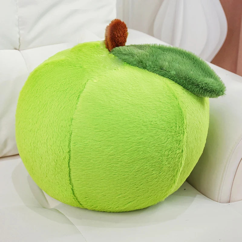 Manzana Roja Grande Realista de Peluche, 10-16" | 25-40 centímetros