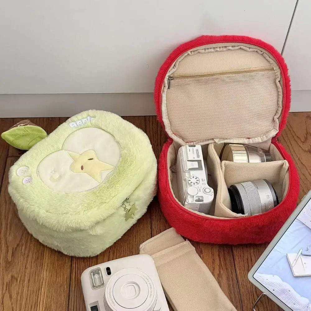 Apple-Shaped Cosmetic Bag | Large Capacity Fruit Toiletry Pouch