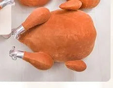 Dispenser di fazzoletti a forma di tacchino arrosto in peluche
