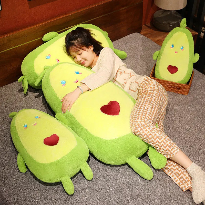 Giant Avocado Plushie – Oversized Fruit Pillow, 20-43" | 50-110 cm