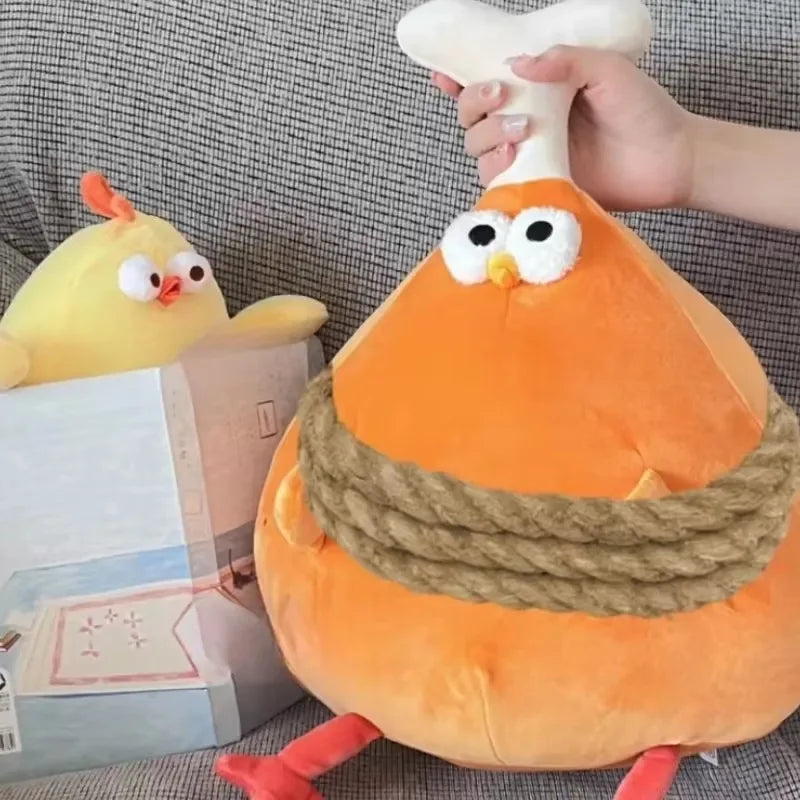 Juguete de peluche de pollo cocido, 16" | 40 centímetros