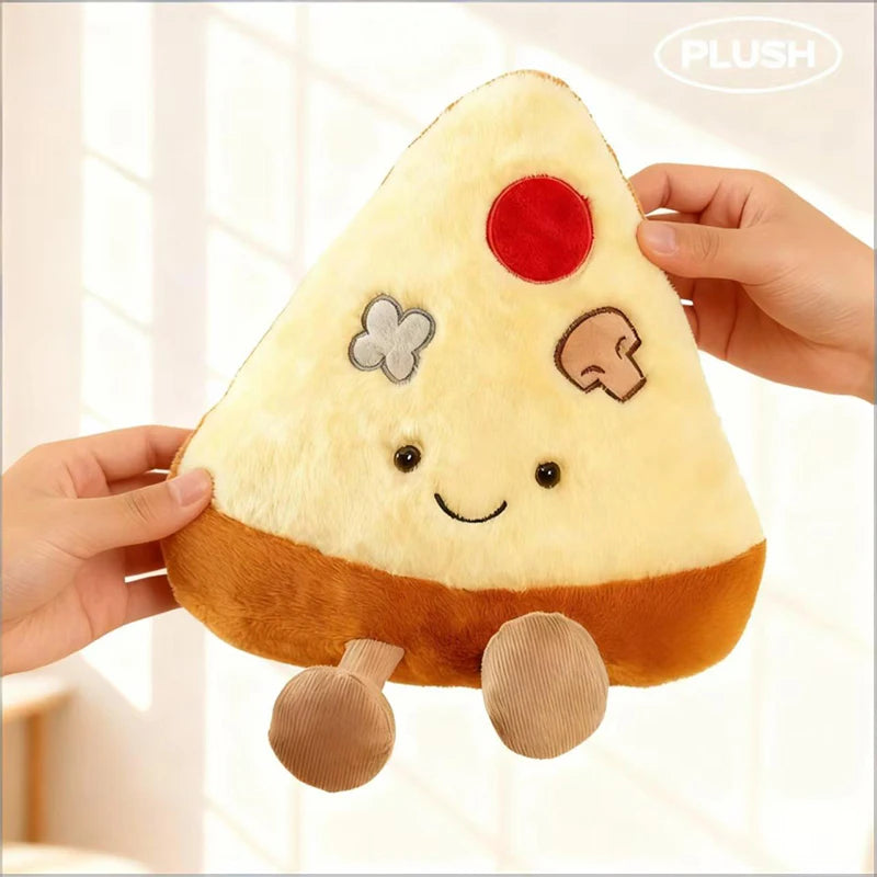 Kawaii Fast Food Plushies – Sandwich, Pizza, Taco & Fries, 8-11" | 20-28 cm