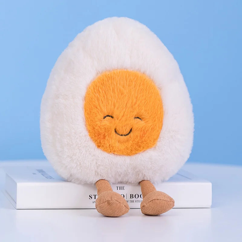 Plushie Emotional Hard-Boiled Egg, Six Designs, 9" | 23 cm