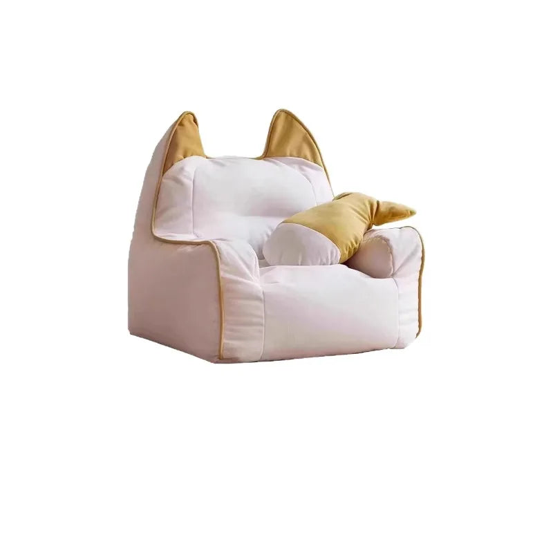 Fauteuil de lecture pour enfants Cozy Bunny avec coussin en peluche carotte