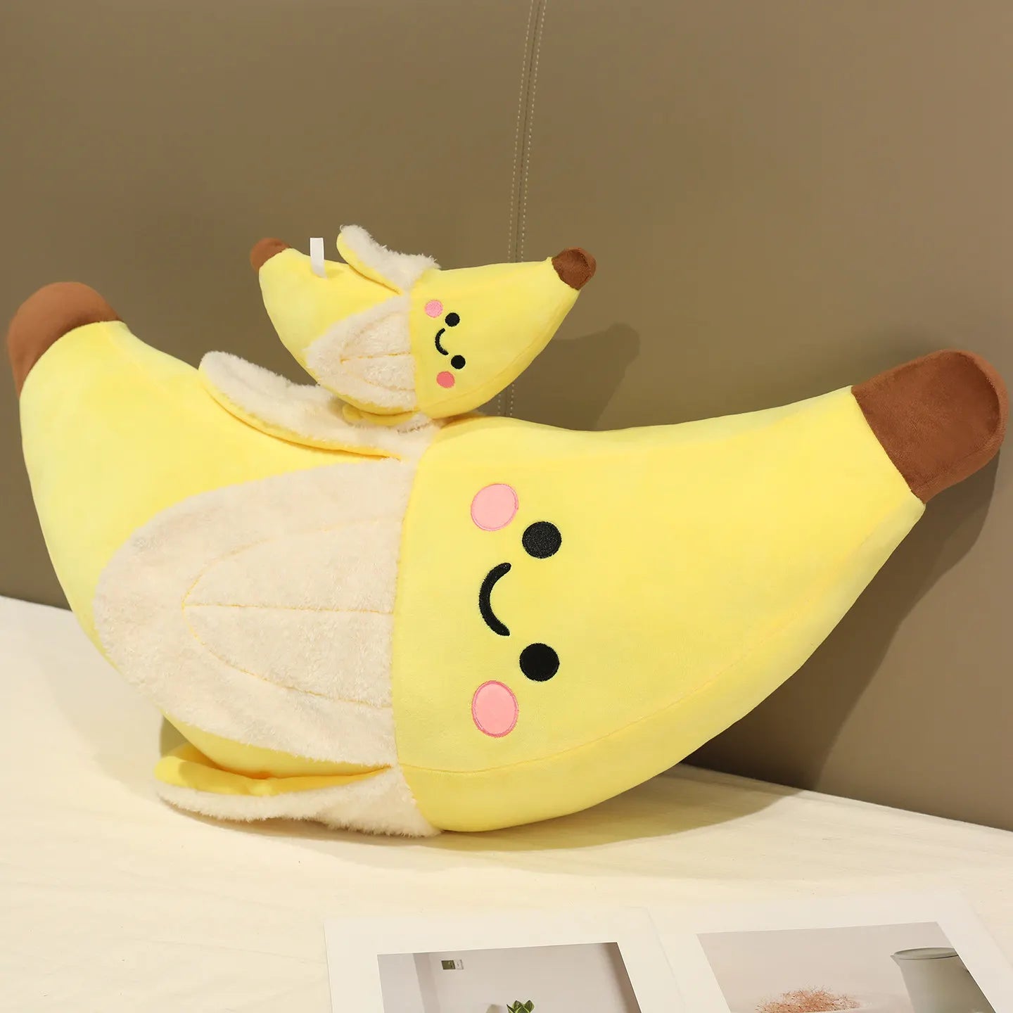 Peeled Banana Plush Pillow, 10-31" | 25-80 cm
