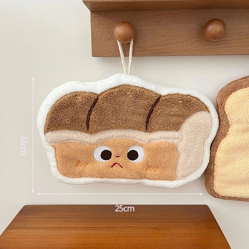 Kawaii Cartoon Absorbent Hand Towel | Cute Character Kitchen Towel