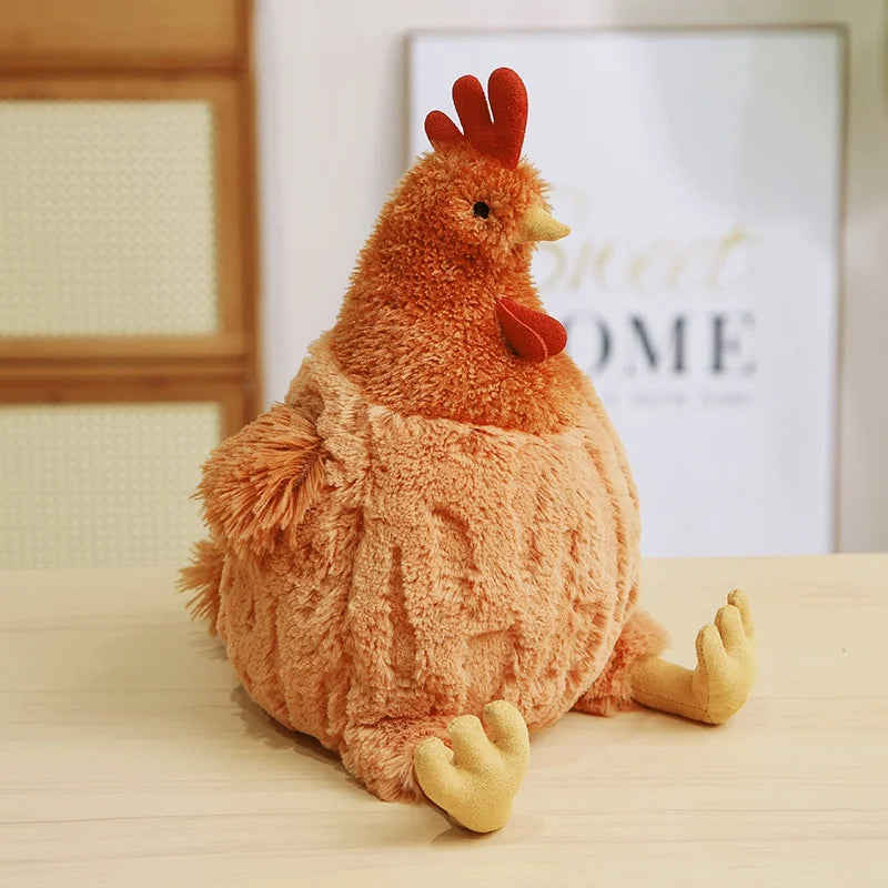 Reversible Hamburger to Chicken Plush Pillow | 2-in-1 Stuffed Toy, 23–45 cm