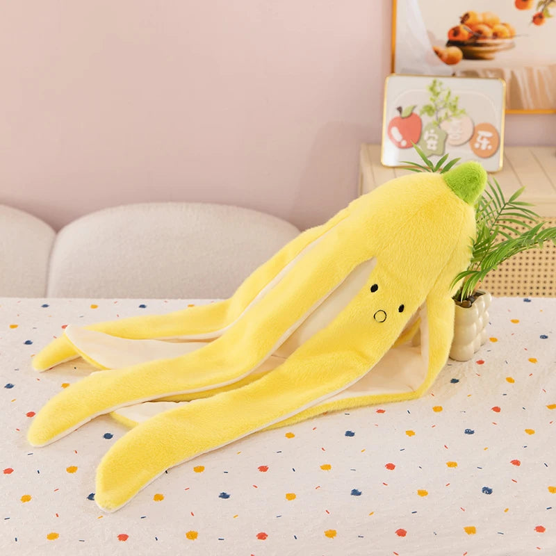 Cute Banana Peel Plush Toy | Funny Slipping Banana Stuffed Animal