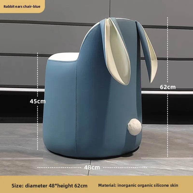 Sedia in Ecopelle a Forma di Coniglio, Otto Colori