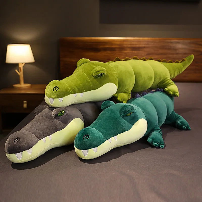 Jumbo Krokodil Plüschspielzeug: Drei Farben, 2,6-5,9 ft | 80-180 cm