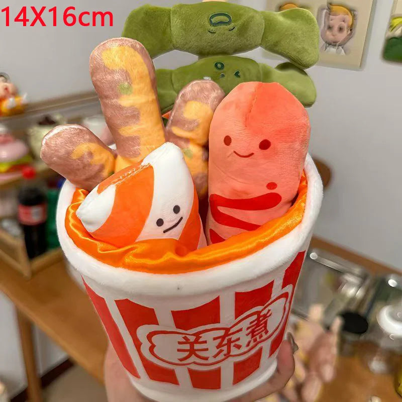 Simulation Hot Pot Plush Set | Kawaii Guandong Food Stuffed Toy