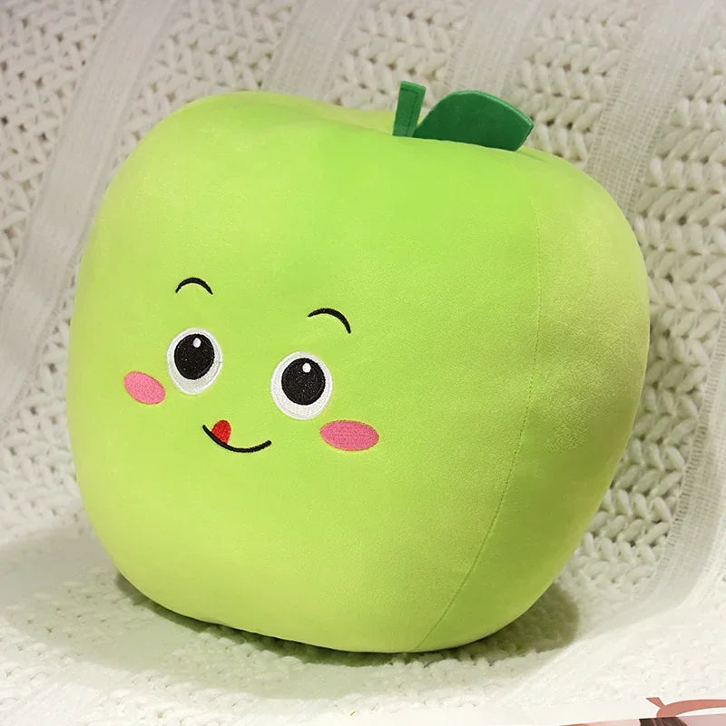 Kawaii Fruit Plush Pillows – Apple, Avocado, Strawberry & More, 4-12" | 10-30 cm