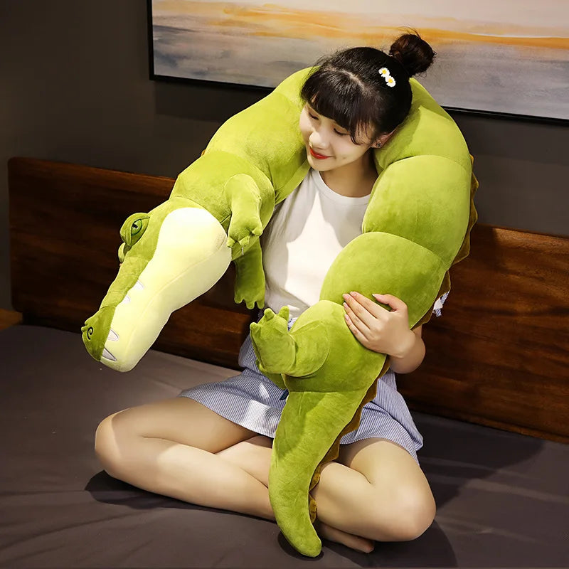 Jumbo Krokodil Plüschspielzeug: Drei Farben, 2,6-5,9 ft | 80-180 cm