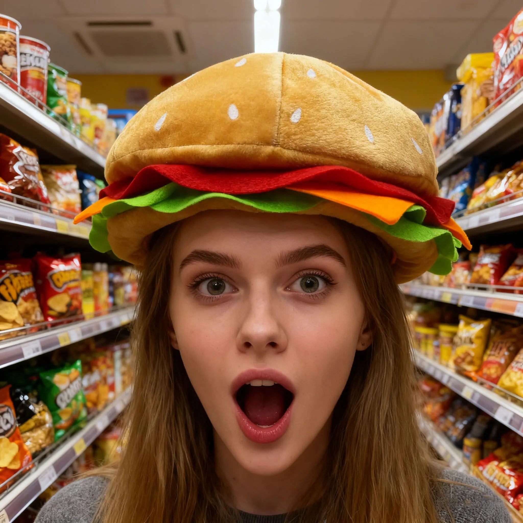 Fast Food Novelty Hat Set | Hamburger, Fries & Pizza Costume Caps