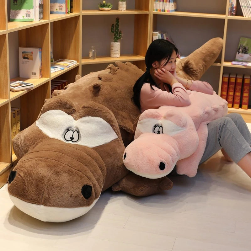 Giant 10-Foot Crocodile Plushie - WITH STUFFING - 1.7-3 meters long