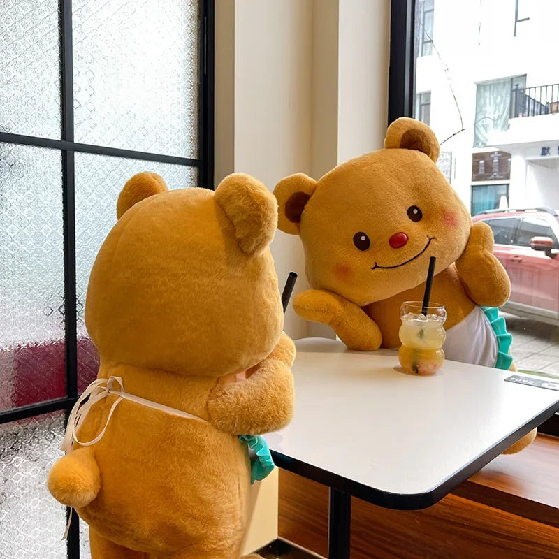 Pots de miel en peluche avec ours en peluche