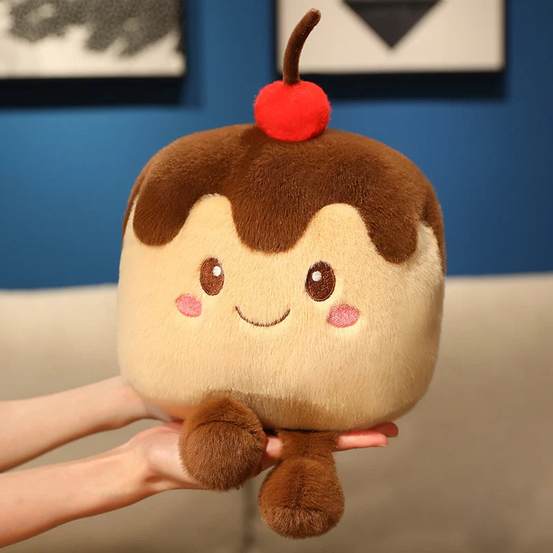 Kawaii Fruit Cake Plush Pillow | Stuffed Cake Slice Toy, 8x12\" | 20x30 cm