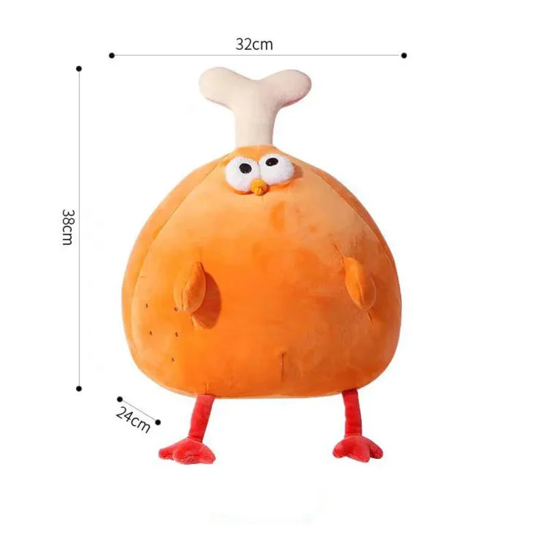 Juguete de peluche de pollo cocido, 16" | 40 centímetros