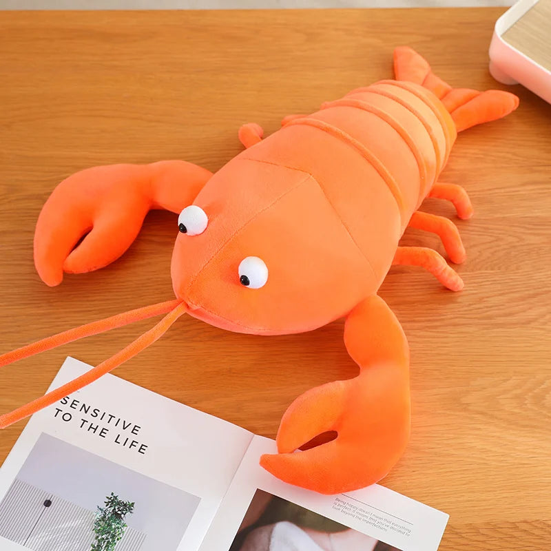 Juguete de peluche de langosta roja de dibujos animados, 12-31" | 30-80 centímetros