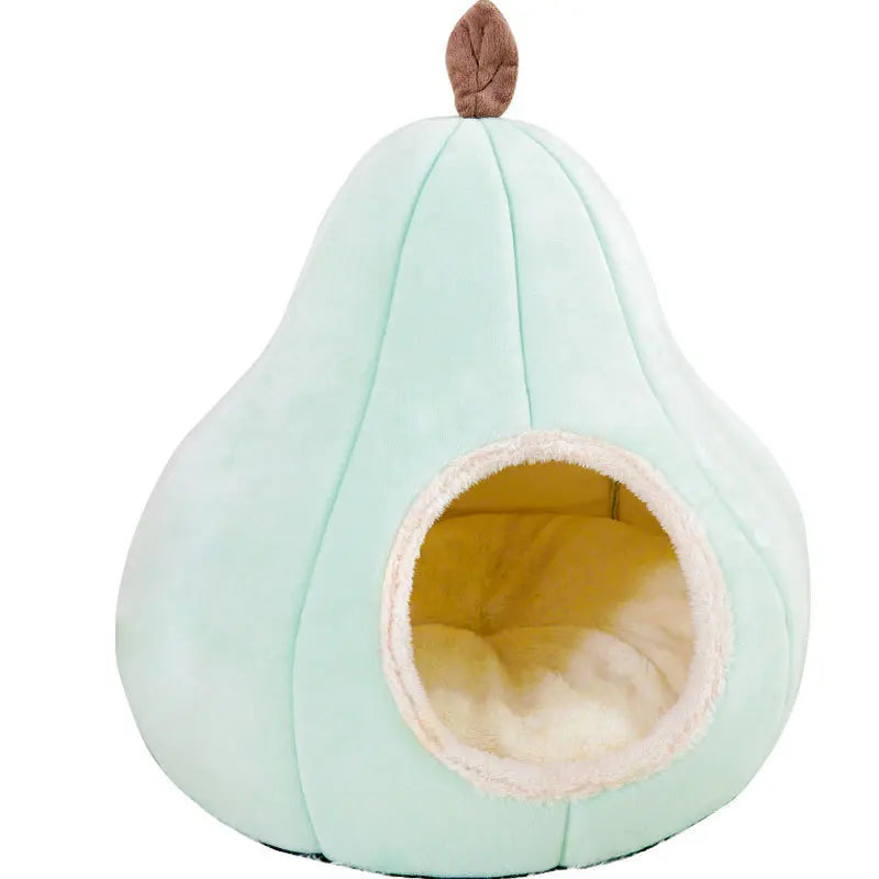 Pear-Shaped Cat Bed | Cozy Plush Pet Nest for Cats | pet plushie toy | view 7