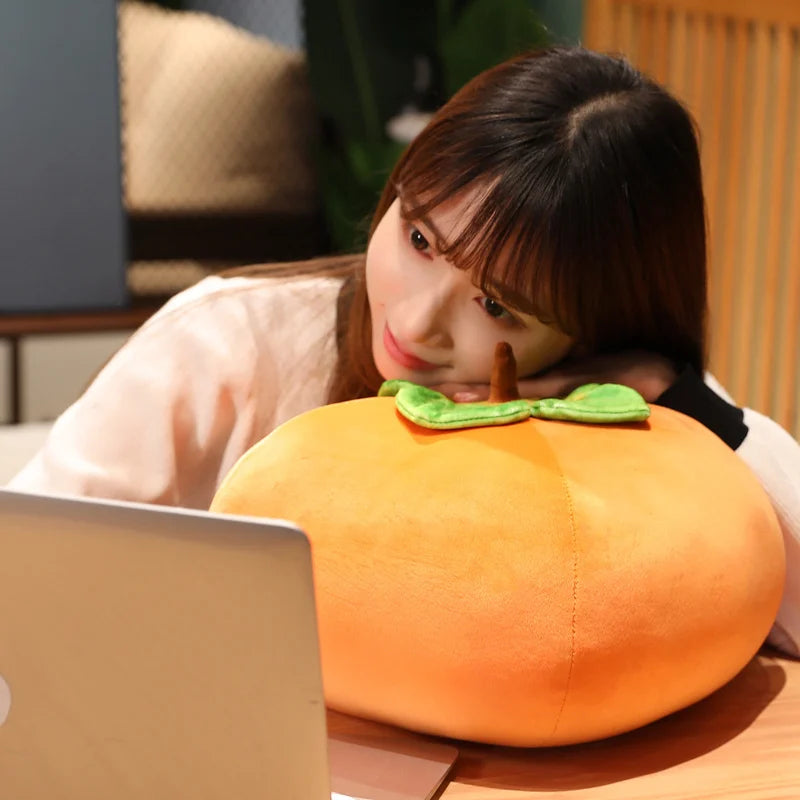 Realistic Persimmon Plushie, Two Colors, 12" | 30 cm