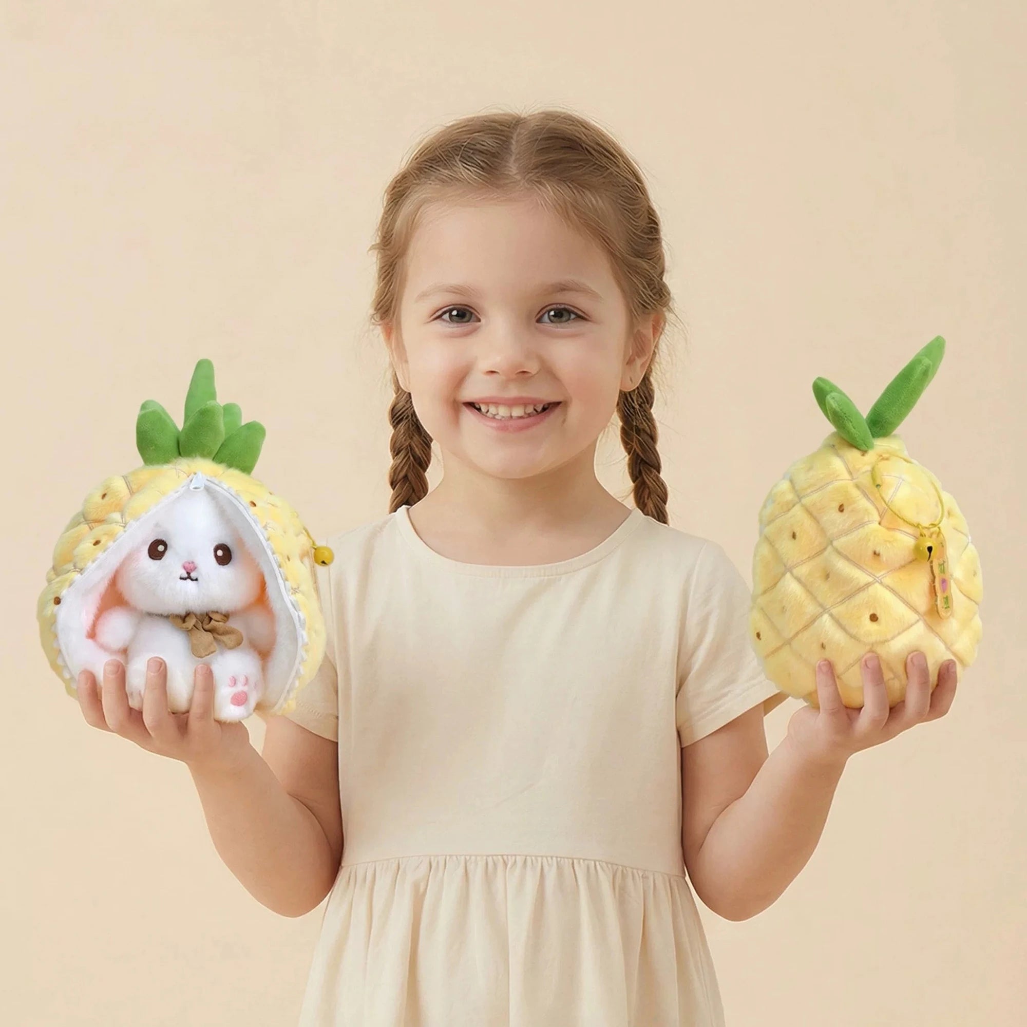 Fruit Bunny Plush Toys – 6 Styles, 5" | 13 cm