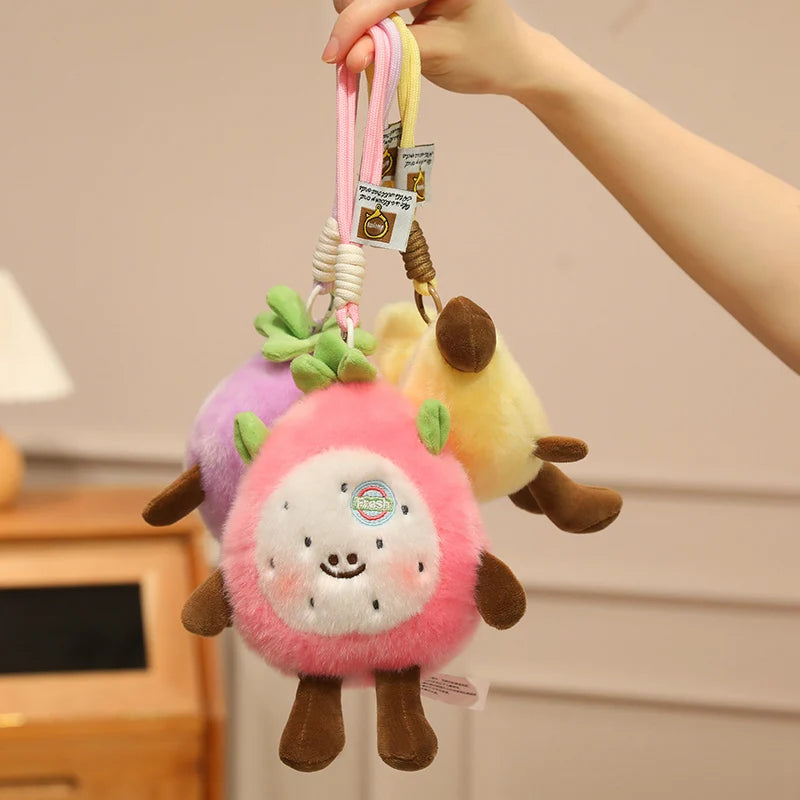 Kawaii Cartoon Fruit Plush Toy Series | Cute Durian, Kiwi & Banana Stuffed Animals