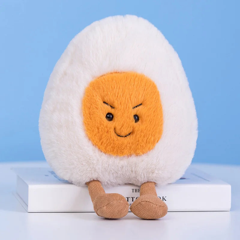 Plushie Emotional Hard-Boiled Egg, Six Designs, 9" | 23 cm