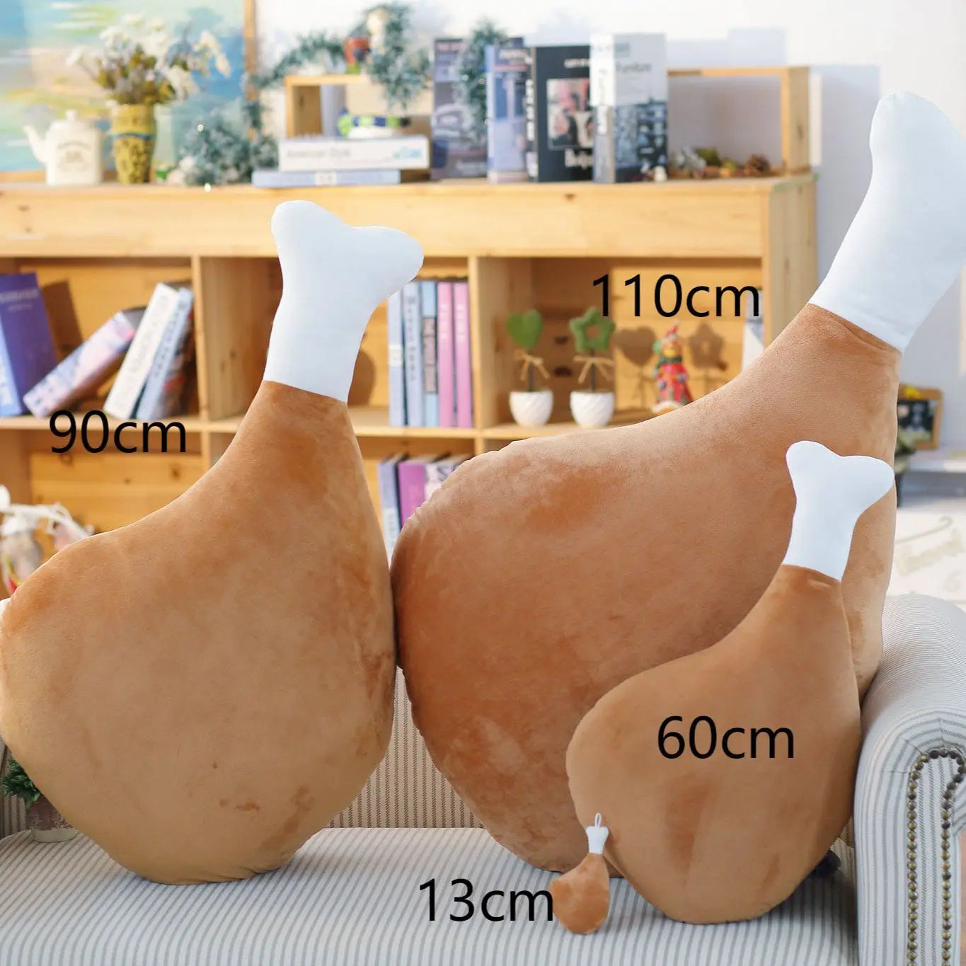 Peluche de Pierna de Pollo Cocida, 24" | 60 centímetros
