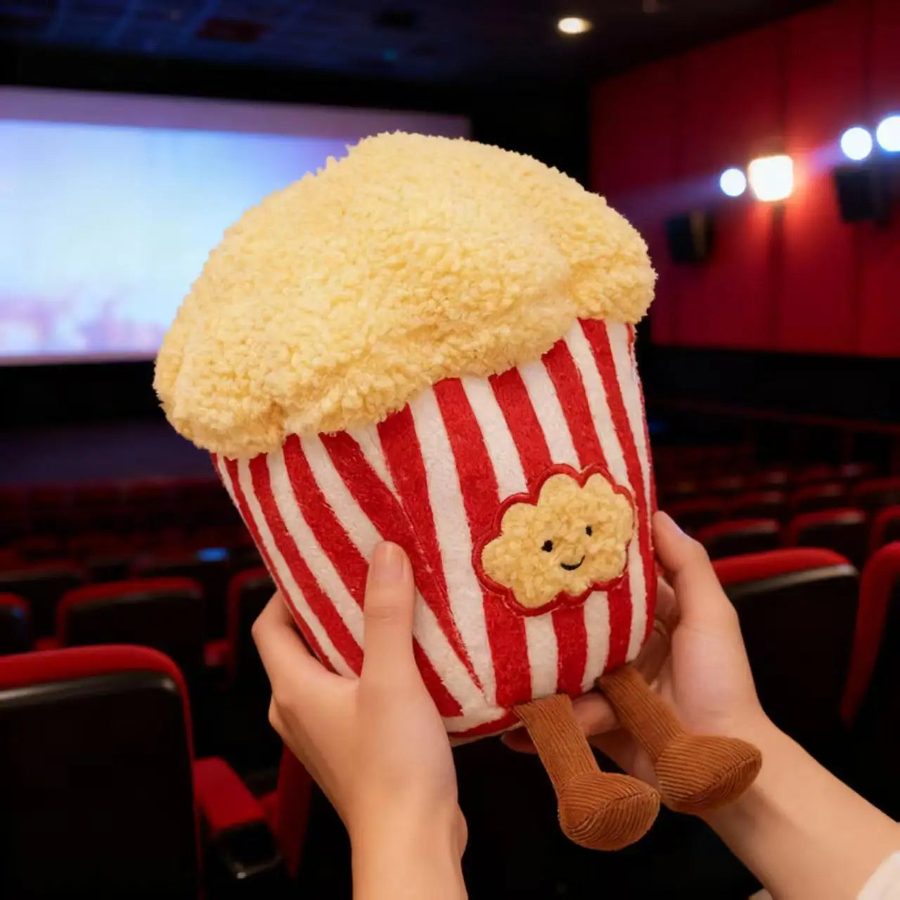 Popcorn & Cola Movie Night Plush Pillow Set | Fun Snack Stuffed Toys