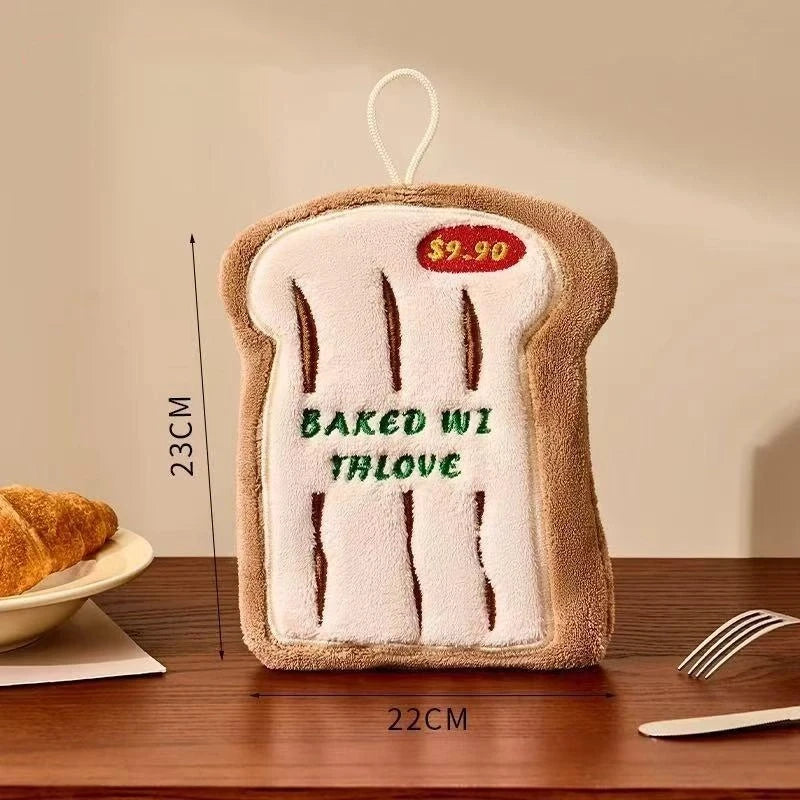 Thickened Kitchen Hand Towel – Absorbent Hanging Cloth