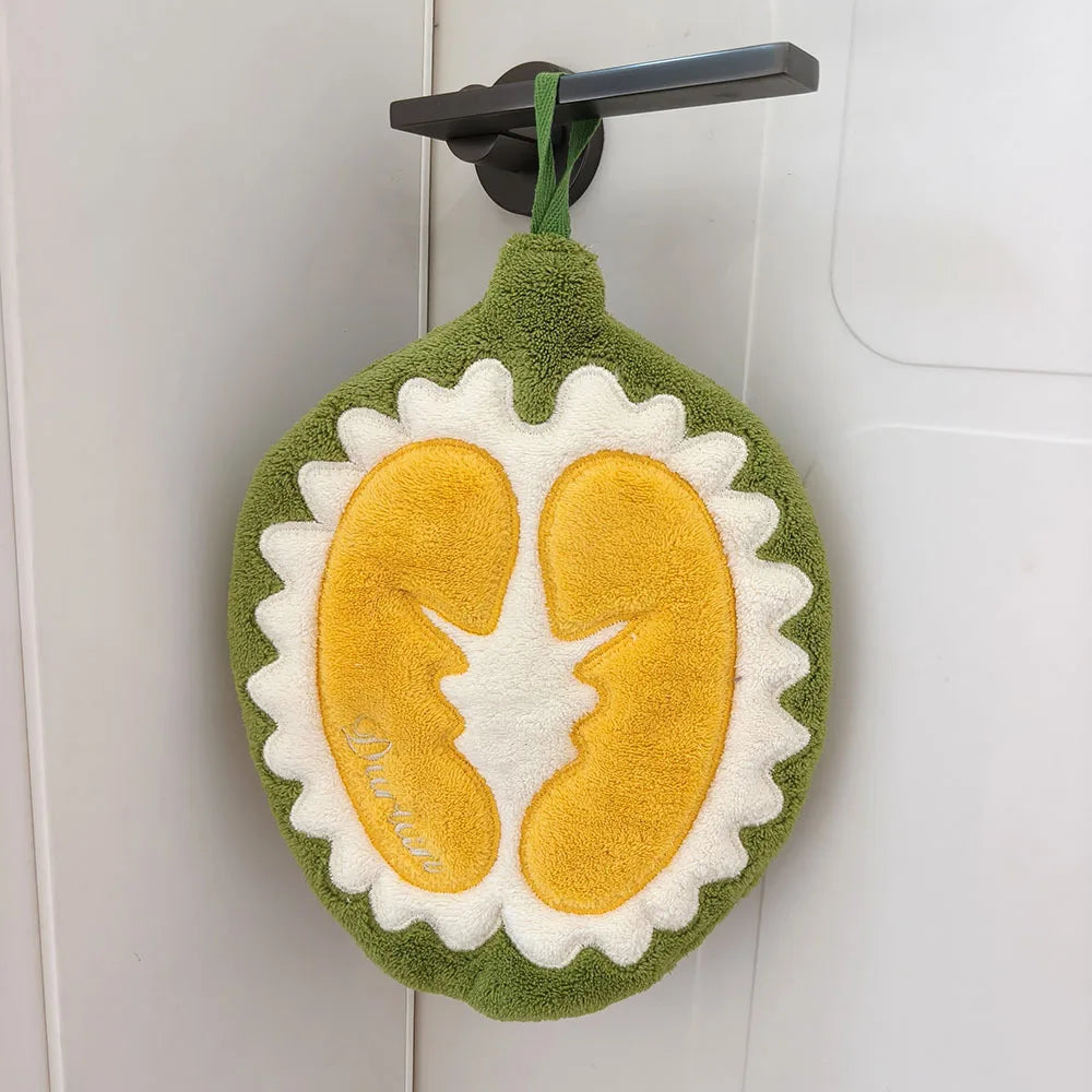 Absorbent Plant & Fruit Hanging Hand Towels | Kitchen & Bathroom Set