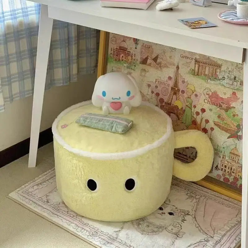 Cozy Cup Plush Footstool – Cute Coffee-Inspired Comfort plush toy – – – Image 4 | Plushie Produce