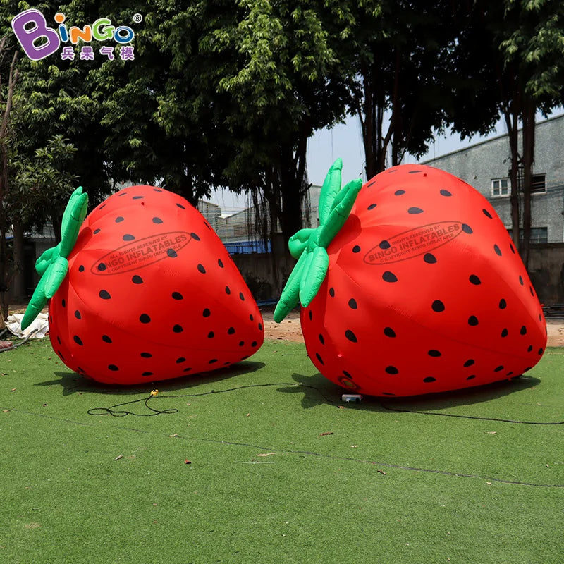 Giant Inflatable Strawberry – Oversized Lawn & Event Decoration plush toy – – – Image 1 | Plushie Produce