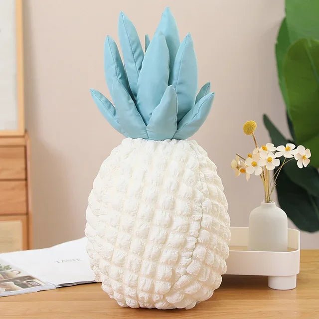 Large Simulation Pineapple Plushie Decor, 20" | 50 cm plush toy – – White – Image 6 | Plushie Produce