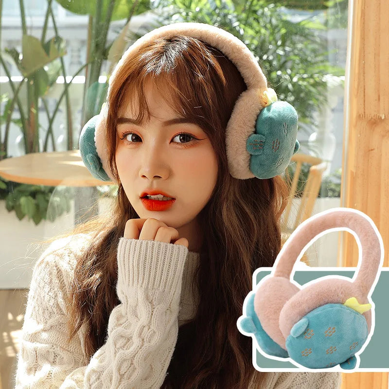 Plushie Fruit and Plant Children's Ear Muff, 6 Varieties plush toy – – Cactus – Image 5 | Plushie Produce