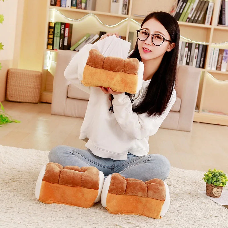 Plushie Novelty Loaf of Bread Tissue Holder, 10" | 25cm plush toy – – – Image 2 | Plushie Produce