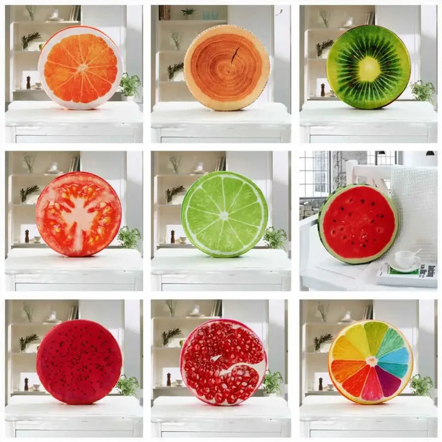 Sliced Fruit Seat Cushion Plushies, Six Styles, 13" | 32 cm plush toy – – – Image 3 | Plushie Produce