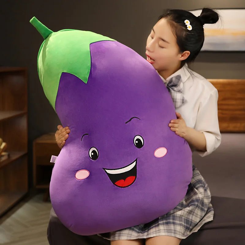 Smiling Vegetable Plush Toy, Four Veggies, 12-20" | 30-50 cm plush toy – – – Image 3 | Plushie Produce