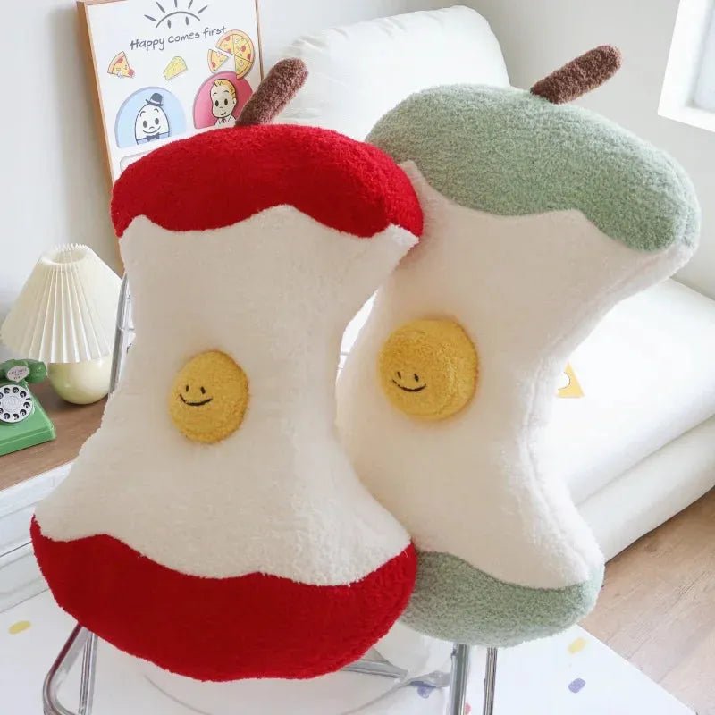 The Adorably Bitten Apple Plushie, 2 Colors plush toy – – – Image 2 | Plushie Produce