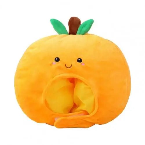 Plush Orange Novelty Hat, 14" | 35 cm plush toy – – – Image 1 | Plushie Produce
