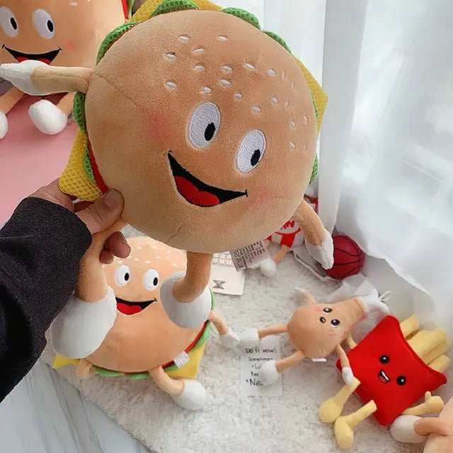 Plushie Cartoon Hamburger, 12-24" | 30-60 cm plush toy – – Small – Image 1 | Plushie Produce