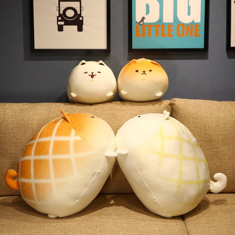 Plushie Dog as a Loaf of Bread, 12-20" | 30-50 cm plush toy – – – Image 2 | Plushie Produce